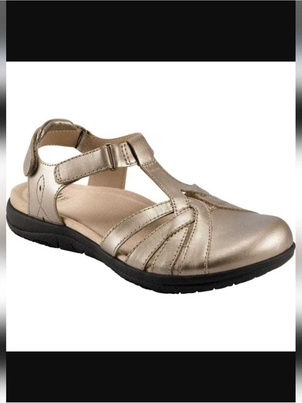 Earth Origins Sierra Savoy Slingback Closed Toe Sandal, Size 7.5W